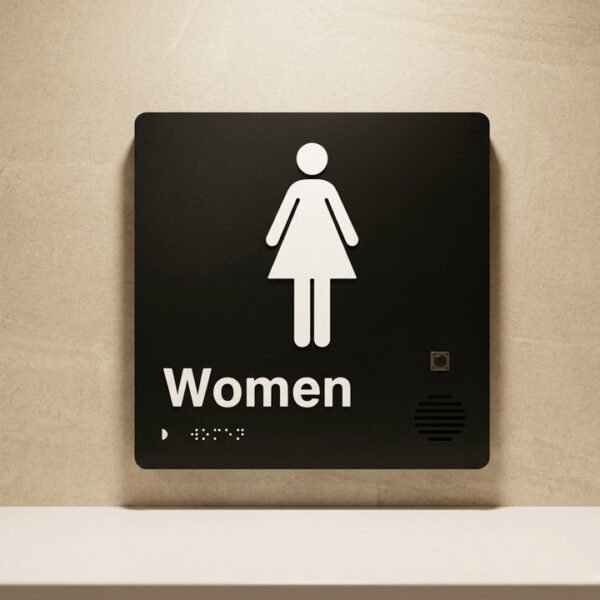 Audio Braille | 8 x 8" | Tactile ADA Compliant Signage