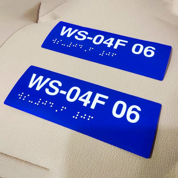 Braille Stickers | Custom Size | Tactile ADA Compliant Signage