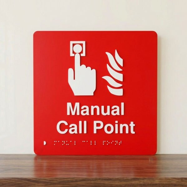 Acrylic Red | Braille Signs | Promotional Displays | 18 x 12